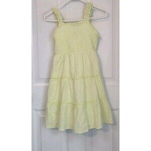 Zac Kids girls' Lime dress  classic gingham pattern - L 10/12
